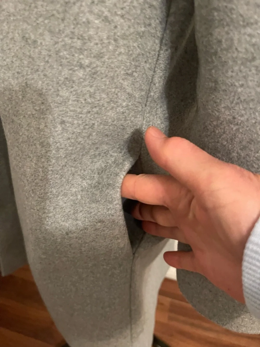Zara Gray Coat . Size M - Picture 5 of 15